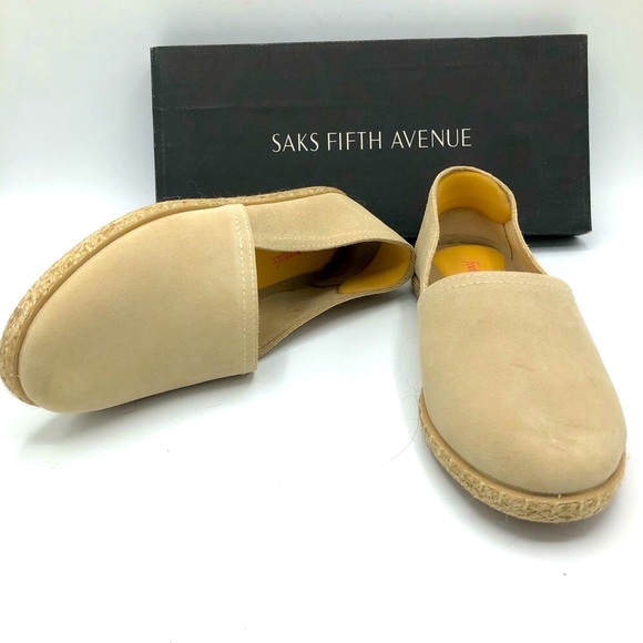 Foot Petals Espadrille Suede Neutral Flat Sz. 7.5 - Picture 8 of 8